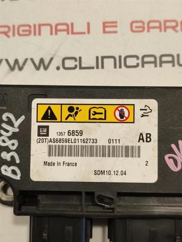 CENTRALINA AIRBAG OPEL Meriva 3° Serie 13576859 A14NET (10) - Foto 2