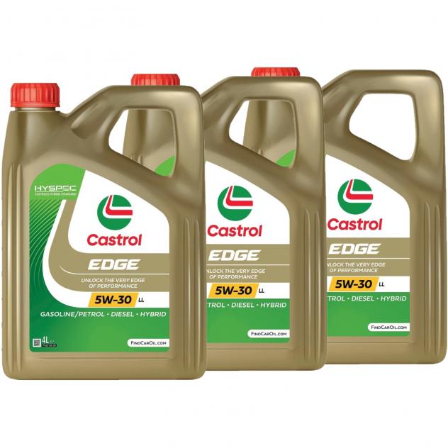 Kit Olio Motore Castrol Edge LL 5W30 12LT