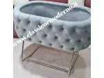 Dondolo culla porta enfant in velluto rosa o grigio con spedizione
