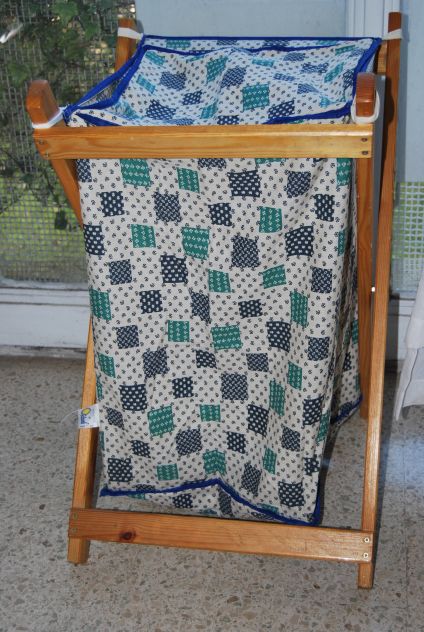 portabiancheria in legno con sacco in cotone - Foto 9