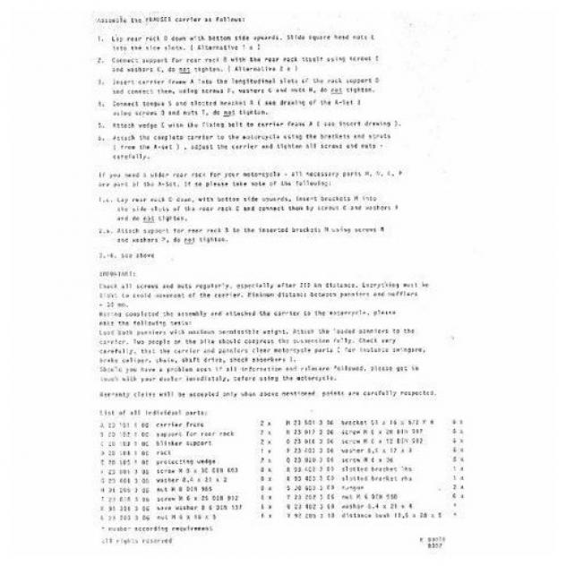 Kit piastra portapacchi Honda CB 750 F2 - Foto 6