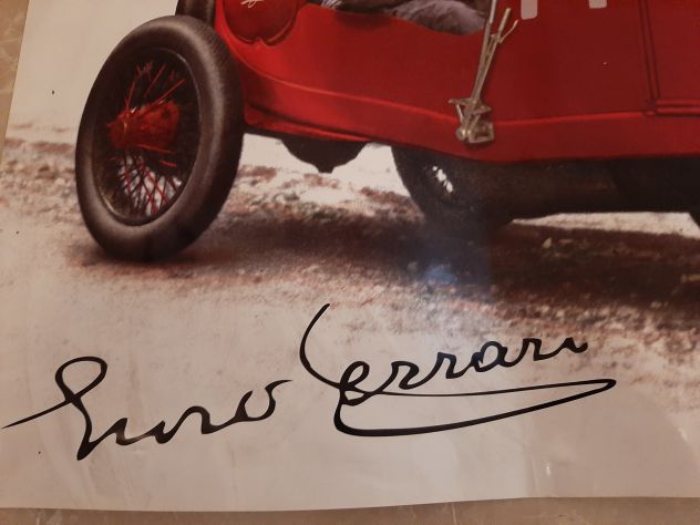 MANIFESTO ENZO FERRARI SU ALFA ROMEO NUMERO 14 - Foto 6