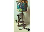 MODERNARIATO .- LAMPADA IN LEGNO A FORMA DI FILATOIO PER LA LANA ANNI 60