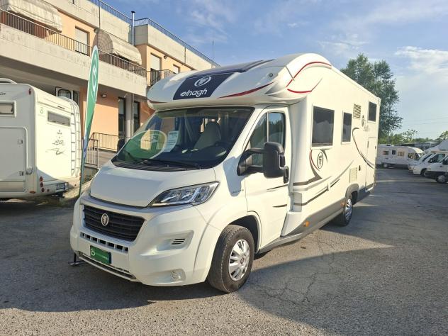 CAMPER ELNAGH DUCATO SEMINTEGRALE 6 POSTI SEMIDINETTE BASCULANTE LETTO MATRIMONIALE GARAGE CLIMATIZZATORE FOTOVOLTAICO CAMPEGGIO USATI GENERALI 1714 - Foto 2