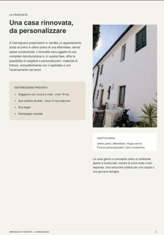 APPARTAMENTO di 3 vani e di 60 mq (CARMIGNANO) rif. AA-MS - Foto 2