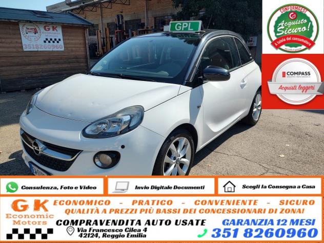 Opel Adam 1.4 87 CV GPL Tech Glam, BENZINAGPL, OK NEOPATENTATI, GARANZIA L.12 MESI