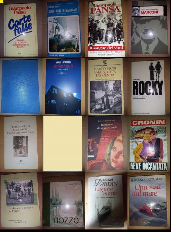 30 Libri di vari generi letterari, vendo a 2 euro cadauno.