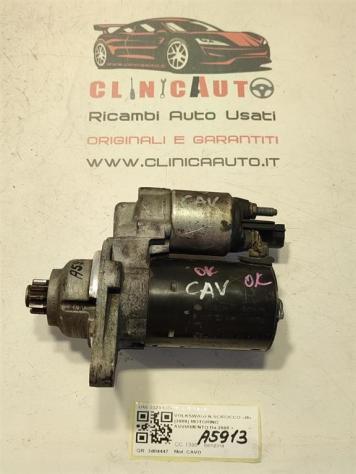 MOTORINO D' AVVIAMENTO VOLKSWAGEN Scirocco Serie (137) 02Z911023E 0001121408 CAVD benzina 1390 (0814)