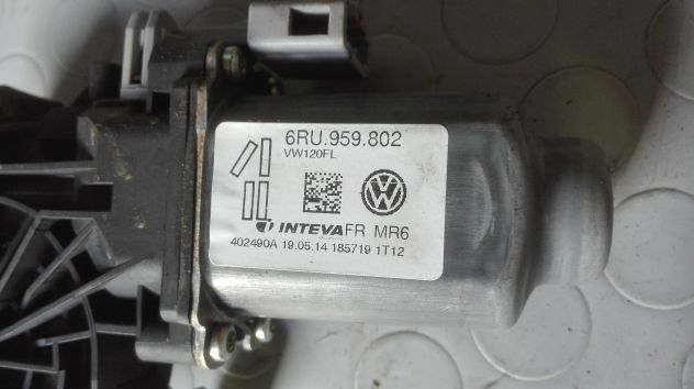 Motorino alzacristallo anteriore SX Vw Up del 2014 (6RU959802) - Foto 3