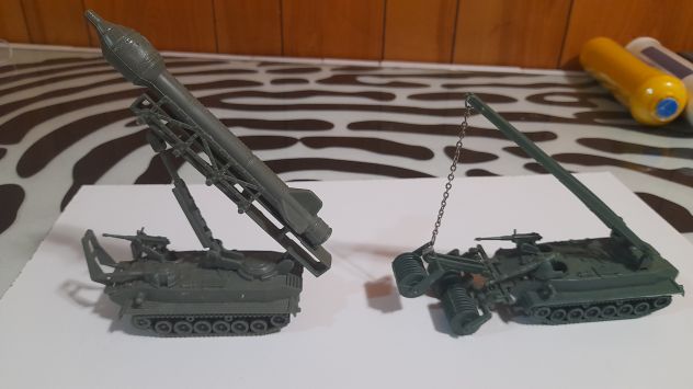 ATLANTIC LOTTO CARRO LANCIA MISSILE + CARRO GRU SMINATORE