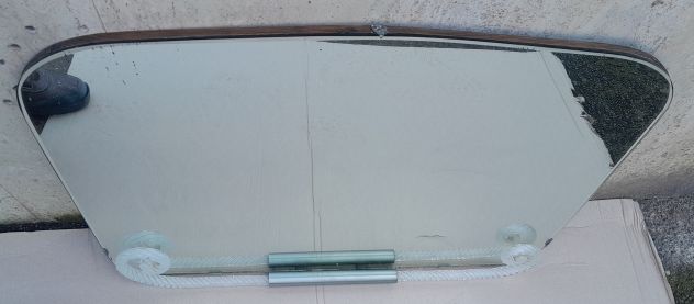 Specchio Antico Vintage Trapezoidale con inserti in vetroTorchon Murano - Foto 2