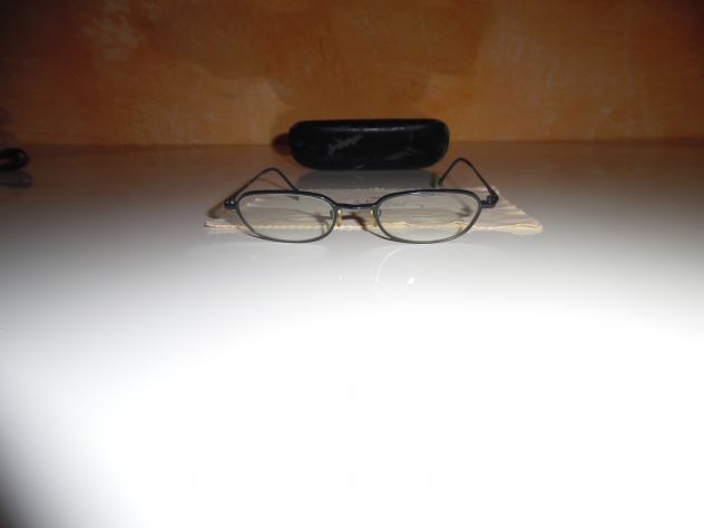 OCCHIALI DA VISTA UNISEX MONTATURA METALLO FIRMATI ORIGINALI"CALVIN KLEIN"+CUSTO - Foto 3