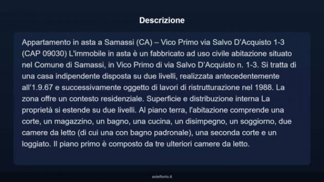 Immobile in asta di 130 m² con più di 5 locali in vendita a Samassi - Foto 3