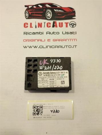 CENTRALINA GATEWAY MERCEDES Classe C Berlina W203 A2115403145 647961 diesel 2685 (0004)