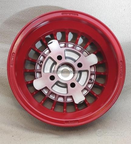 Cerchi grifo 12 pollici 4x98 ROSSO fiat 126 - Foto 6