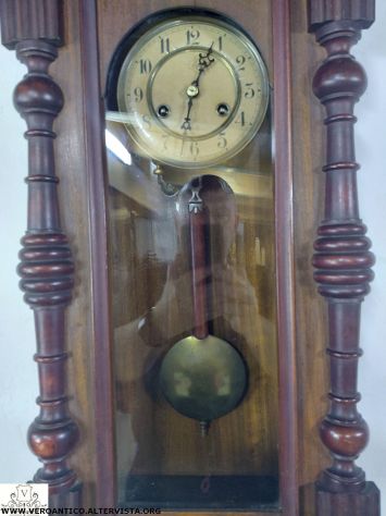 176401 Antico orologio a pendolo Junghans con aquila - Foto 4