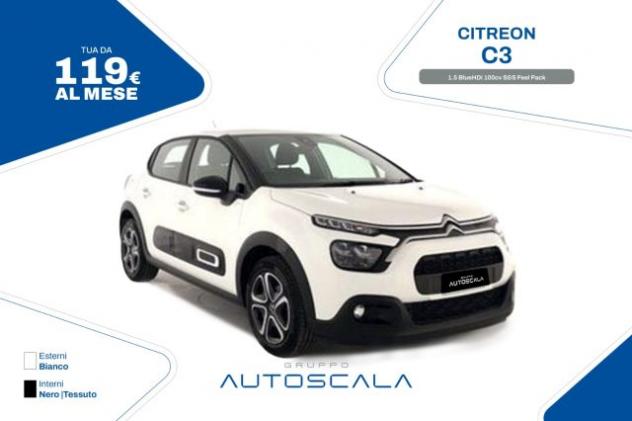 CITROEN C3 1.5 BlueHDi 100cv S&S Feel Pack rif. 23497674
