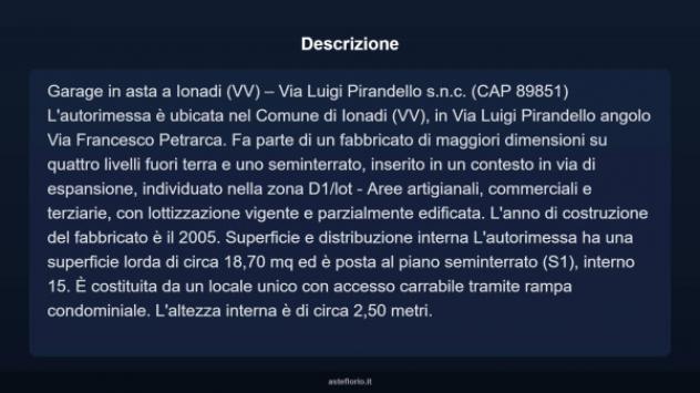 Immobile in asta di 18 m² in vendita a Jonadi - Foto 4