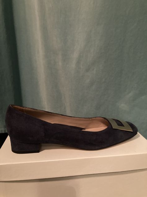 Calzature n 38,5 camoscio blu - Foto 5