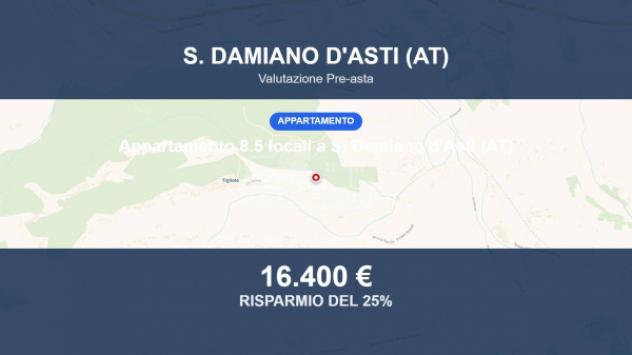 Immobile in asta di 260 m² con più di 5 locali e box auto in vendita a San Damiano d'Asti