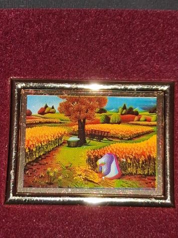 7 Litografie Arte Naif Miniature su lastre d'alluminio i 12 Mesi di Ljuba Stolfa - Foto 2