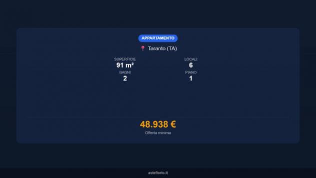 Immobile in asta di 91 m² in vendita a Taranto - Foto 15