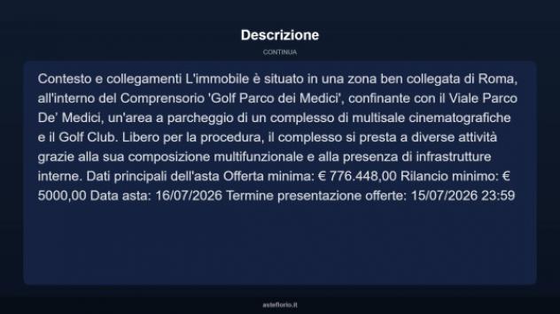 Immobile in asta di 7931 m² in vendita a Roma - Foto 9