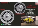 Cerchi grifo 4,5x12 et25 4x190 fiat 500 f l r