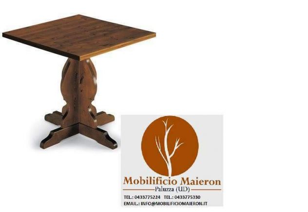 Set Sedie e Tavoli Legno Per Arredamento Pub Pizzeria Ristorante cod 109/L Nuovi - Foto 3
