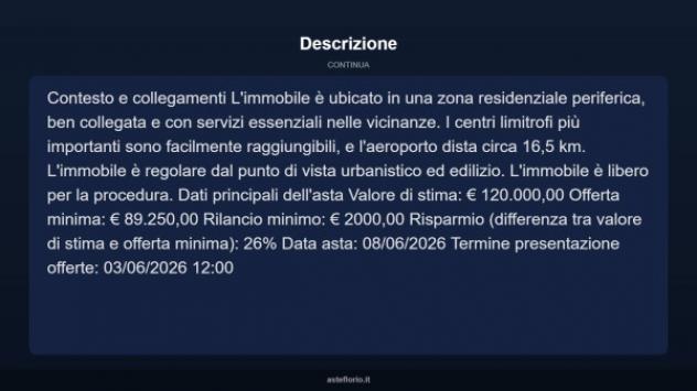 Immobile in asta di 78 m², box auto doppio in vendita a Oleggio - Foto 17