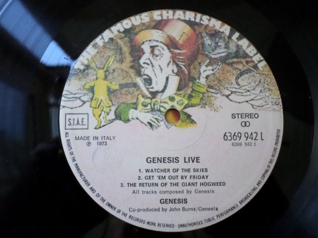 GENESIS - Genesis Live - LP / 33 giri 1973 Charisma Italy - Foto 3