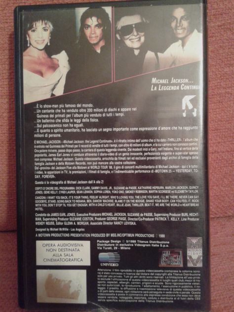 Michael Jackson VHS ... La Leggenda Continua - Foto 2