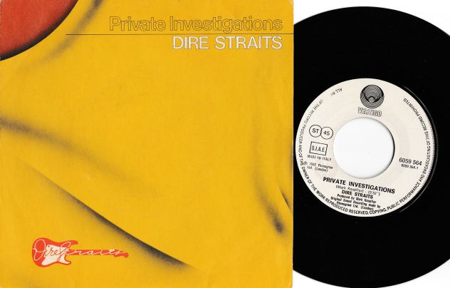 DIRE STRAITS - Private Investigations - 7'' / 45 giri 1982 Vertigo Italy