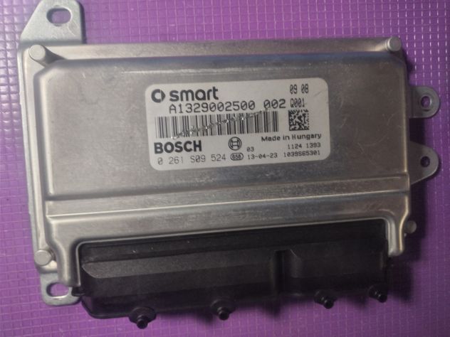 ECU SMART Fortwo 1.0 Mhd Cabrio BOSCH 0261S09524 A1329002500 Centralina 0261S09 - Foto 8
