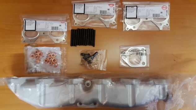 Collettore scarico bmw 530D 525d 330d x3 x5 x6 730d ghisa nuovo - Foto 3
