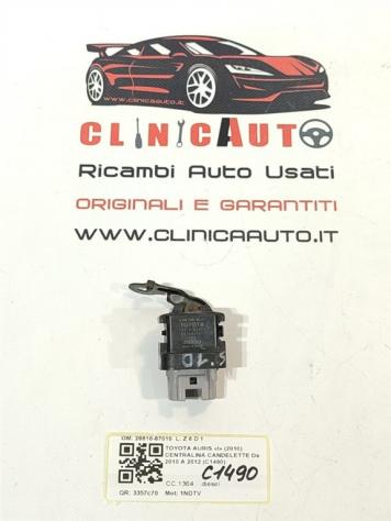 CENTRALINA CANDELETTE TOYOTA Auris Serie (E150) 28610-67010 1NDTV diesel 1364 (0712)