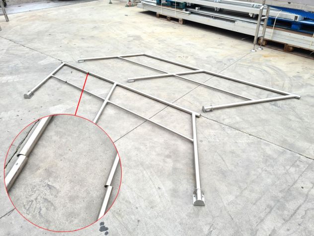 ringhiere inox per scala usate - Foto 3