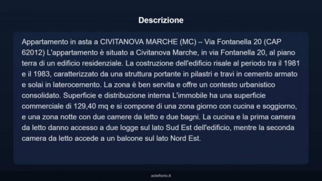 Immobile in asta di 129 m² con più di 5 locali in vendita a Civitanova Marche - Foto 3
