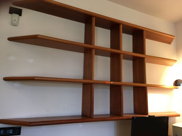 LIBRERIA A MURO IN CILIEGIO IN OTTIMO STATO