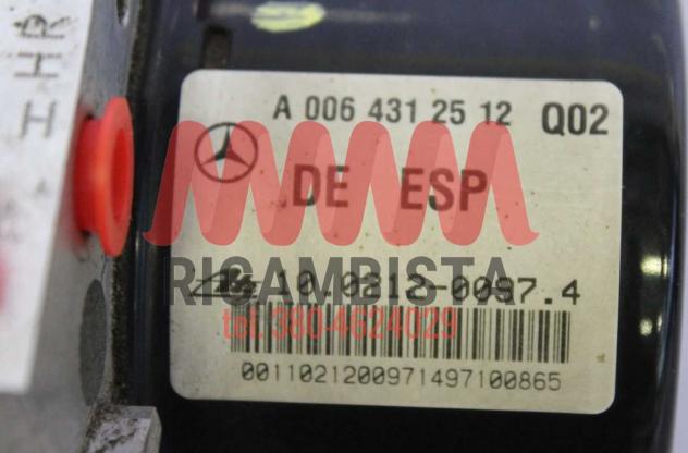 A0064312512 Mercedes Classe C 4WD centralina gruppo pompa ABS