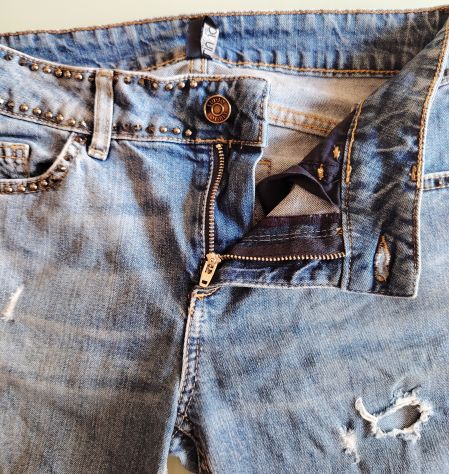LIU JO Jeans a vita alta Donna Jeans Taglia IT 27 blu stile casual aspetto di se - Foto 10