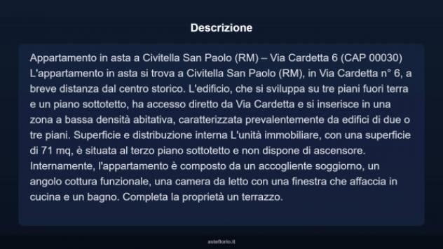 Immobile in asta di 71 m² in vendita a Civitella San Paolo - Foto 4