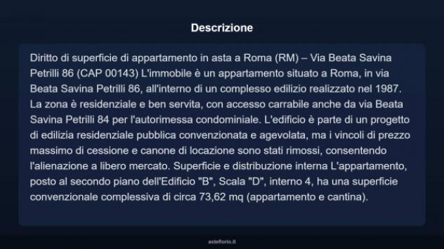 Immobile in asta di 73 m² in vendita a Roma - Foto 4