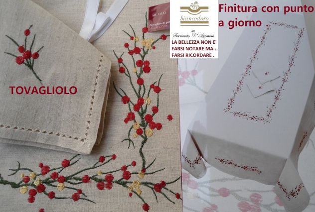 Tovaglie Natalizie eleganti rettangolare x 12 , 2 modelli - Foto 7