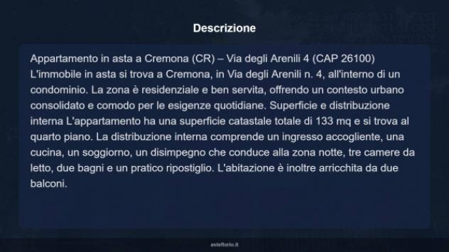 Immobile in asta di 133 m², box auto in vendita a Cremona - Foto 12