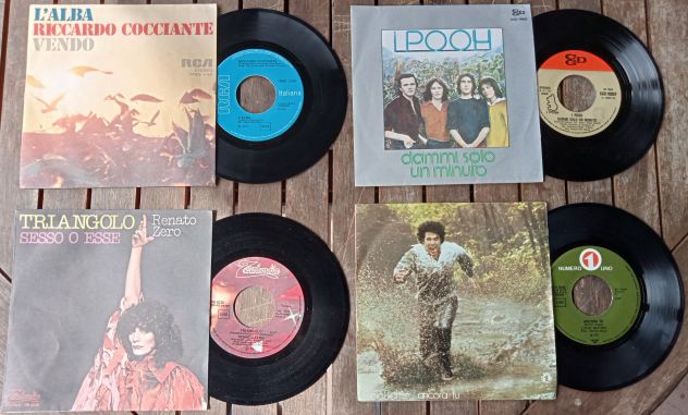 Dischi musica 45 giri in vinile (28 pz.)