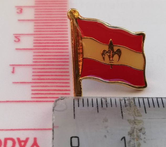 Spilla pins bandiera Trieste Asburgica Lega Nord Lega Lombarda Padania