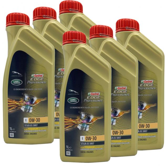 Olio motore Castrol Professional E 0w30 Land Rover Jaguar 6 Litri