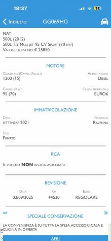 FIAT 500L 1.3 Multijet 95 CV Cross rif. 23990897 - Foto 3