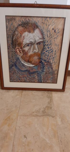 vendo quadri mia produzione con cornice e vetro riprod.autoritratti Van Gogh - Foto 6